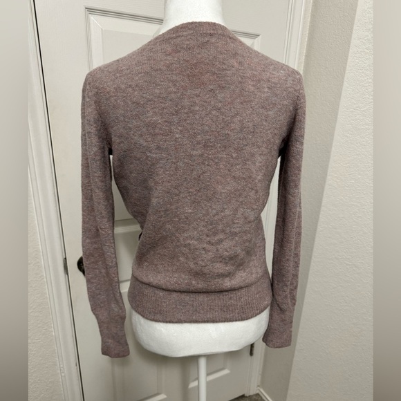 Madewell Lavender Wrap Merino Wool Blend Sweater Womens Size XXS - Picture 4 of 9